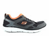 Skechers EQUALIZER Men's Athletic Walking Running Casual Gray Orange Sneakers Shoes