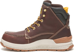 Caterpillar Mens IMPACT WP Carbon Comp Toe Work Boots Brown