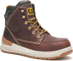 Caterpillar Mens IMPACT WP Carbon Comp Toe Work Boots Brown