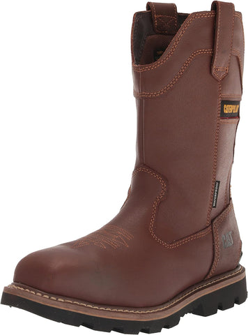 Caterpillar Men's COLT WELLINGTON Steel Toe Pull On Work Boots