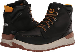 Caterpillar Mens IMPACT WP Composite Toe Work Black Boots