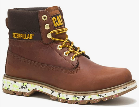 Caterpillar Mens E Colorado Leather Brown Work Casual Boots
