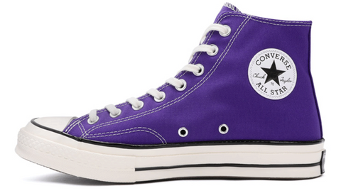 Converse Unisex CHACK 70 HI Athletic Sneakers Candy Grape