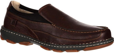 Rocky CRUISER Loafer Mens Work Casual Brown Leather Shoes