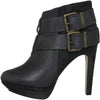 Diesel Women's SYDNAY Heels Bootie Black Denim