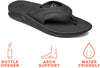 REEF FANNING Mens Flip Flop Bottle Opener Sandals Black