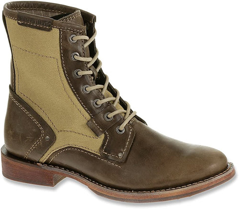 Caterpillar Men s ABE CANVAS 6 Lace Up Leather Boots ShoeVariety