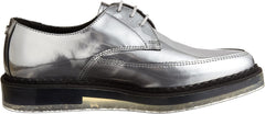 Diesel Women's Kalling Oxford Fashion Casual Dress Silver Leather Shoes