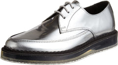 Diesel Women's Kalling Oxford Fashion Casual Dress Silver Leather Shoes