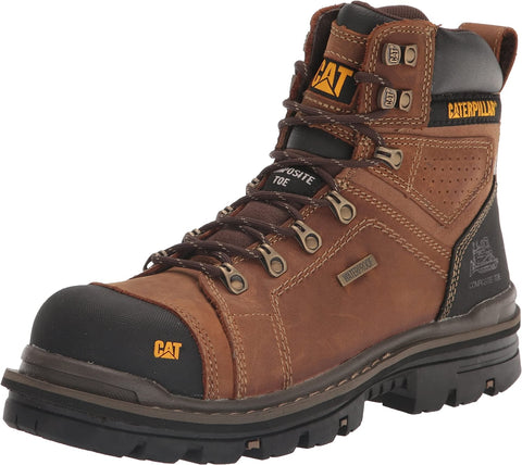 Caterpillar Men's COVERT MID WP Soft Toe Work Casual Boots Oxblood