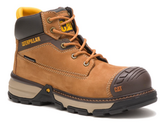 Caterpillar Women's EXCAVATOR SUPERLITE Nano Toe Work  Brown Boots
