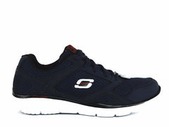 Skechers EQUALIZER Men's Athletic Walking Running Casual Navy Sneakers Shoes