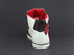 True Religion ACE HI Leather Men's Casual Fashion White Black Red Sneakers