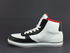 True Religion ACE HI Leather Men's Casual Fashion White Black Red Sneakers