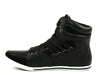 Kenneth Cole GOT A WAY LE HI Top Athletic Mens Black Leather Shoes Sneakers
