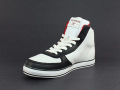 True Religion ACE HI Leather Men's Casual Fashion White Black Red Sneakers