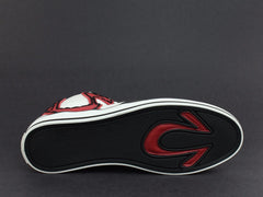 True Religion ACE HI Leather Men's Casual Fashion White Black Red Sneakers