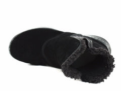 Skechers GO WALK Chugga Women's Casual Ankle Winter Warm Black Suede Boots