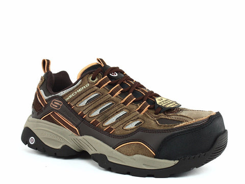 Skechers COMMAND Steel Toe EH Menss Work & Safety Brown Sneakers Shoes