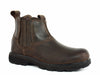 Skechers Blaine ORSEN Pull On Men's Work Casual Dark Brown Leather Boots